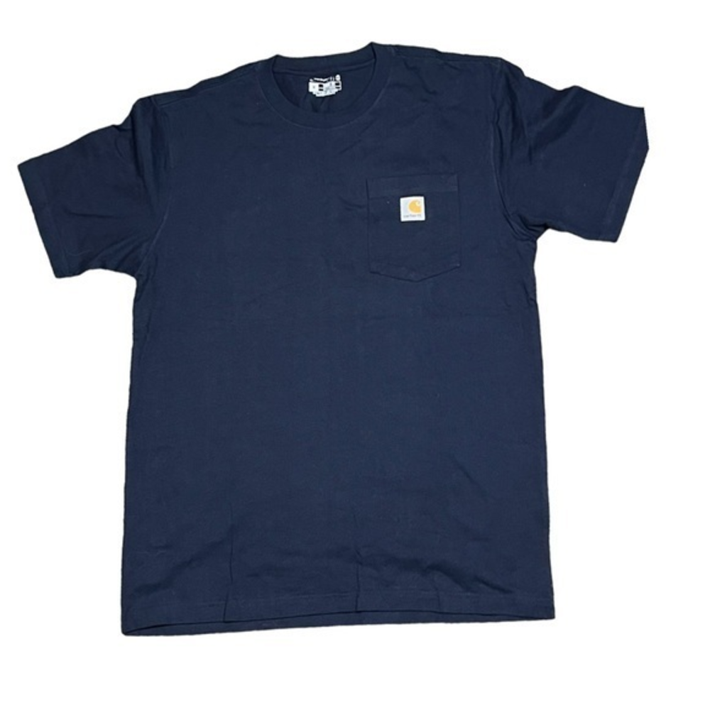 Carhartt Men’s Loose Fit Navy Blue Short Sleeve Pocket T-shirt Size Medium